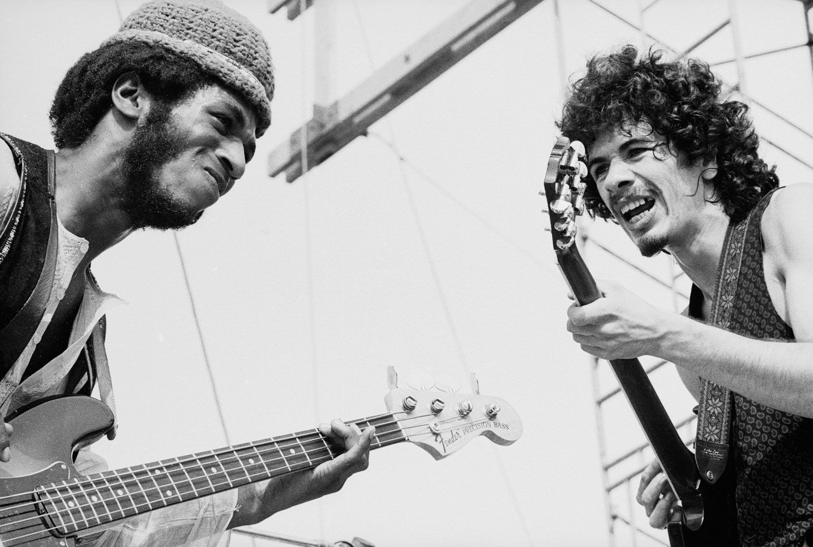 Carlos Santana performing at Woodstock