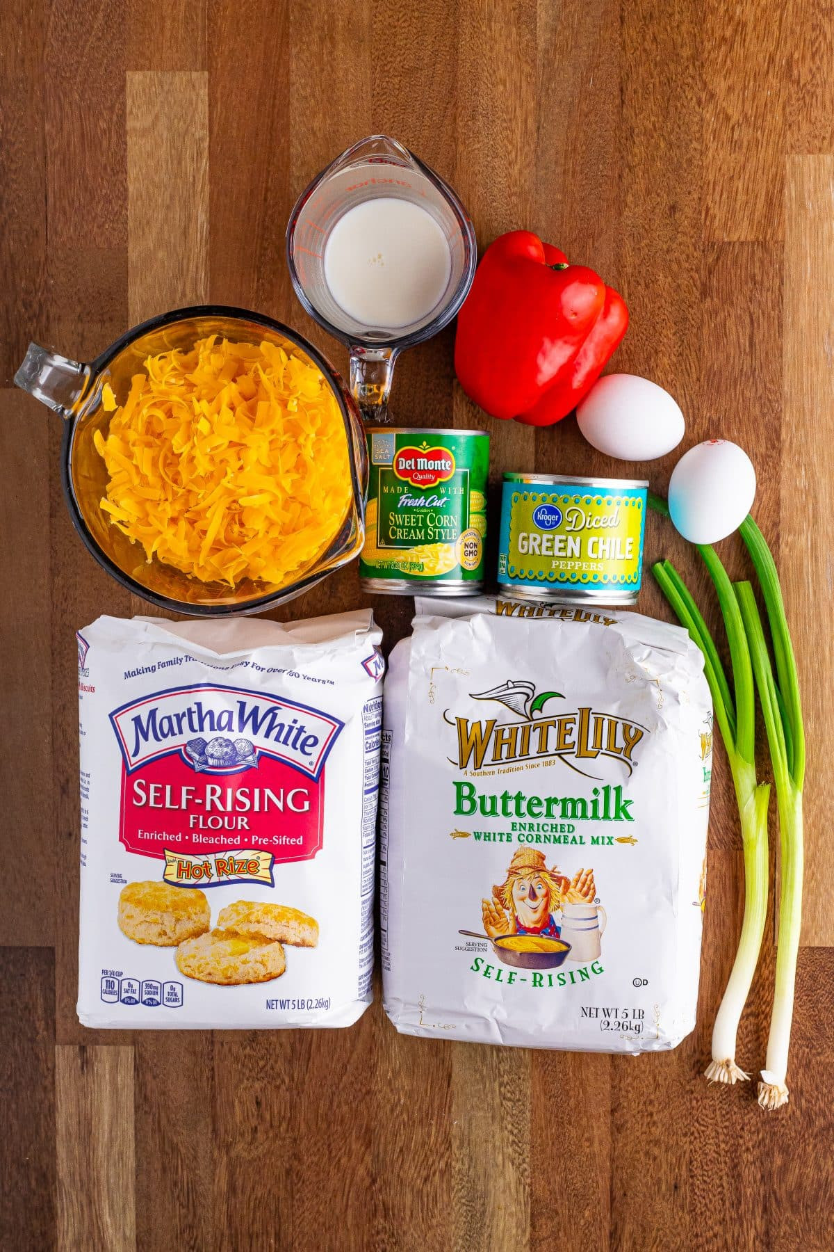 Ingredients for Mexican Cornbread.