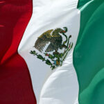 Close up of Mexican Flag. Mexican flag stock images, royalty-free photos and pictures
