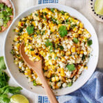 Close-up of Mexican Street Corn Salad