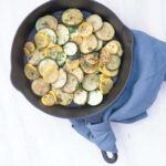Mexican summer squash with various cheese