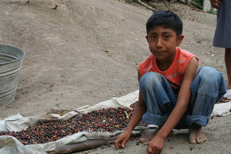 A young boy in Mexico sits with a bowl of beans, showcasing traditional Mexican culture and the challenges some youth face regarding their cultural identity