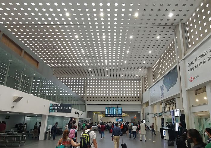 Exterior view of Benito Juarez Mexico City International Airport