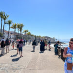 The sunny Malecon in Puerto Vallarta