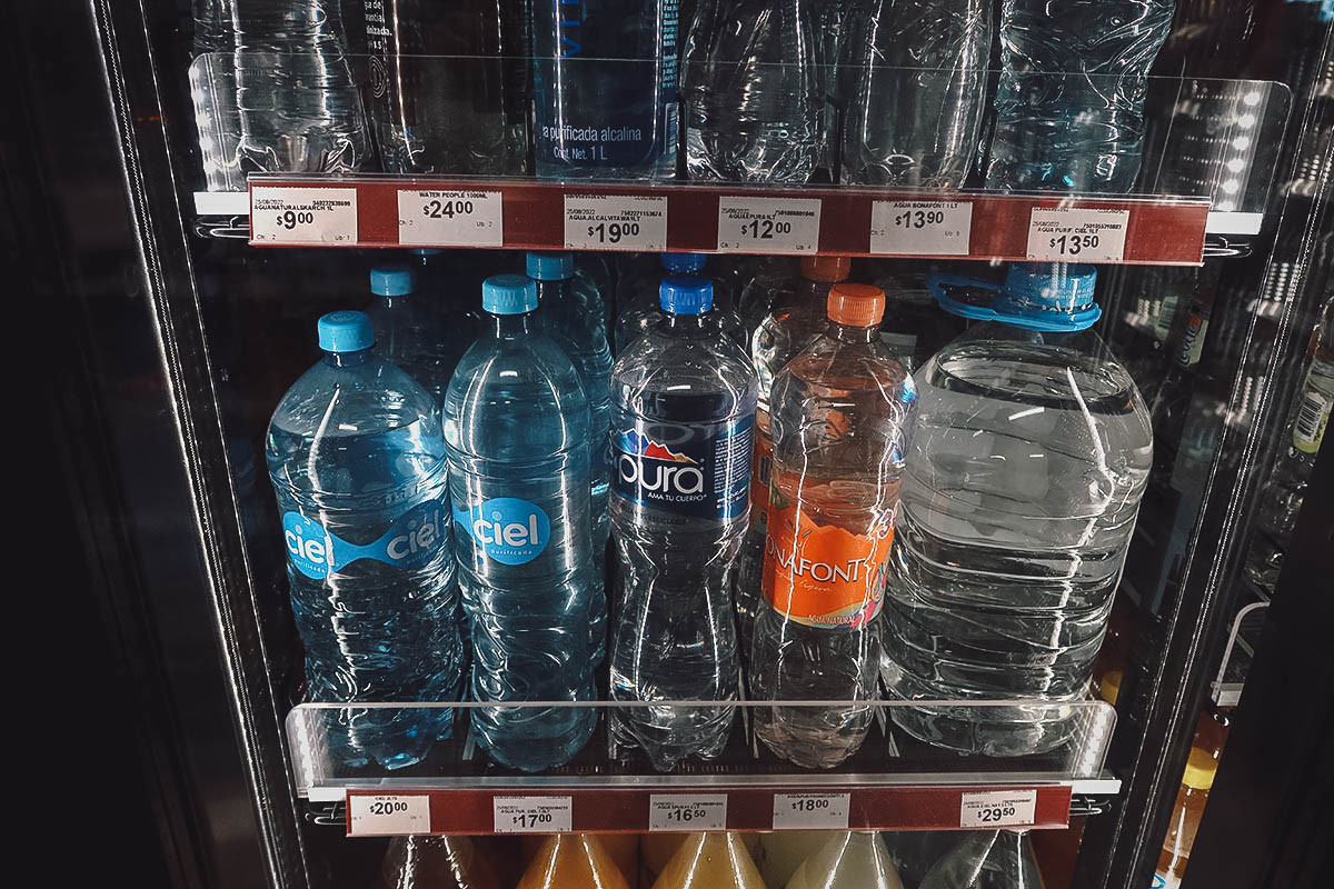 Bottled water in Mexico