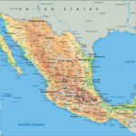 A map of Mexico highlighting popular tourist destinations and major cities.