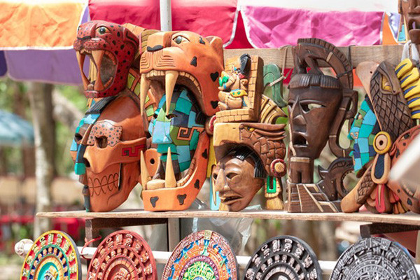 Mexico’s Best Traditions Parade Display of Mexican Masks