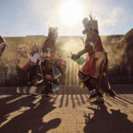 Zuni dancers perform at the Indian Pueblo Cultural Center courtyard