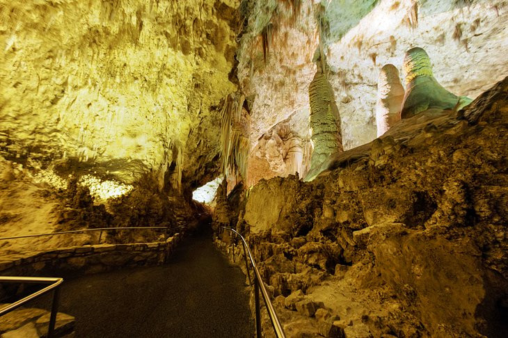 Entrance to Carlsbad Caverns, New Mexico, inviting exploration of its depths
