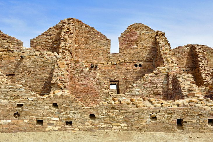 Chaco Culture National Historical Park, showcasing ancient Puebloan ruins in a remote canyon