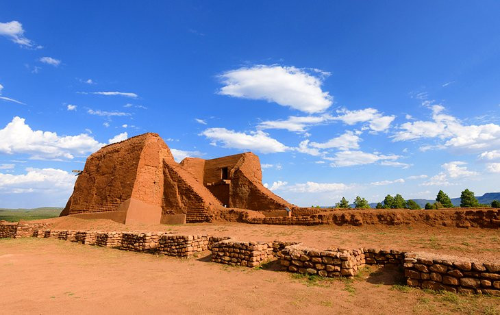 Pecos National Historical Park, showcasing the ruins of an ancient Native American pueblo