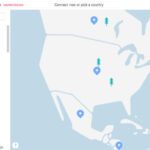 NordVPN user interface