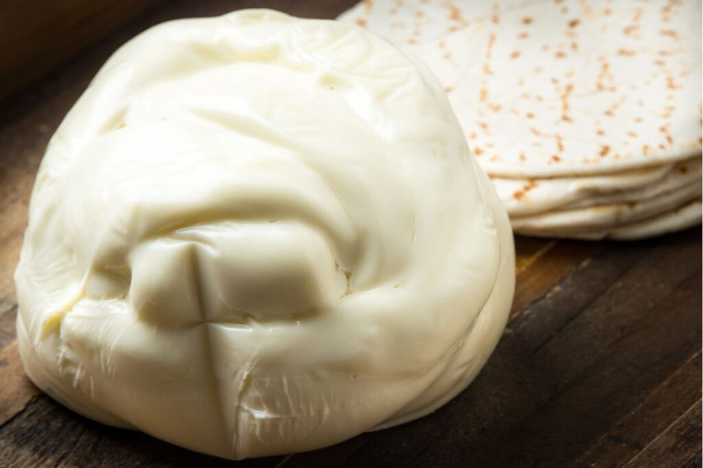 Oaxaca cheese, a popular stringy cheese from Mexico