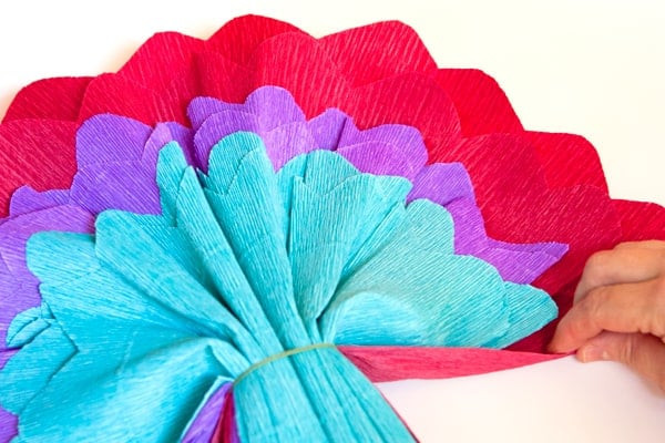Unfolding Paper Flower Layers