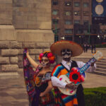 Woman in a Traditional Mexican Dress in Oaxaca, Mexico