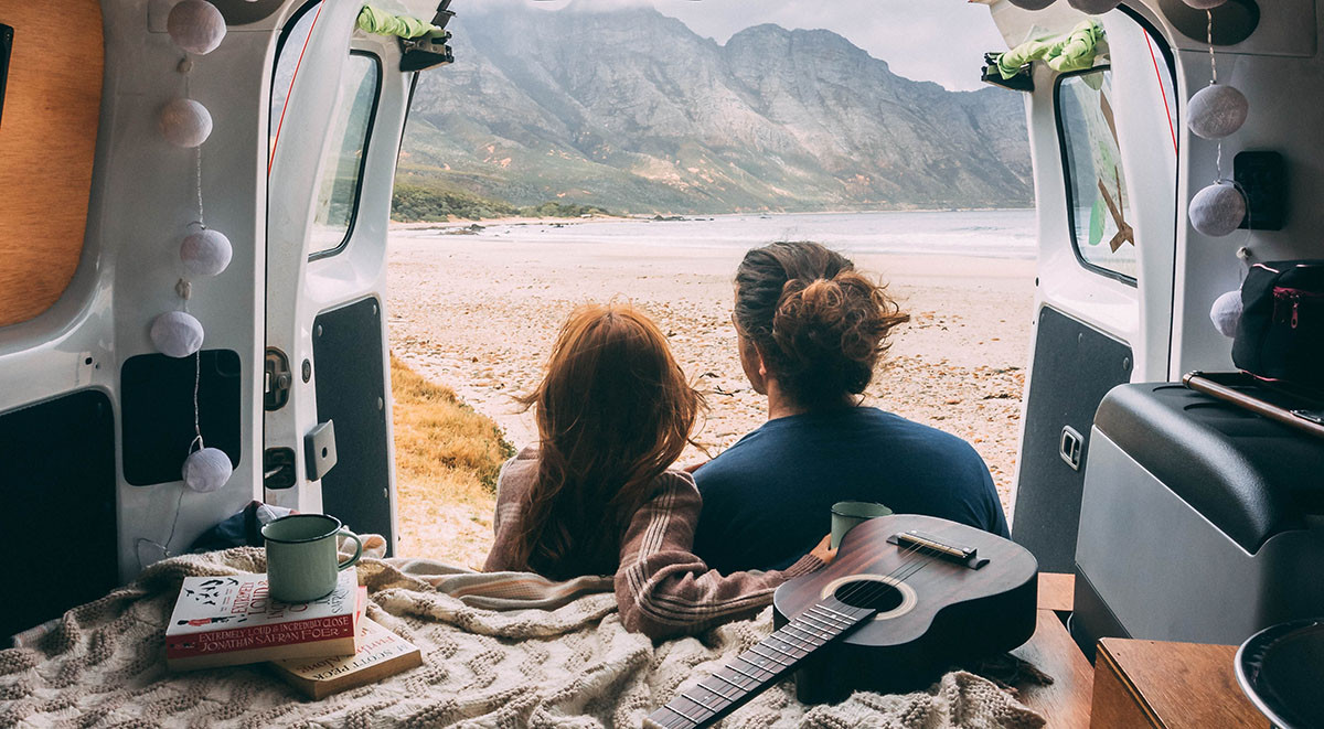 A couple sharing a romantic morning greeting in Mexico
