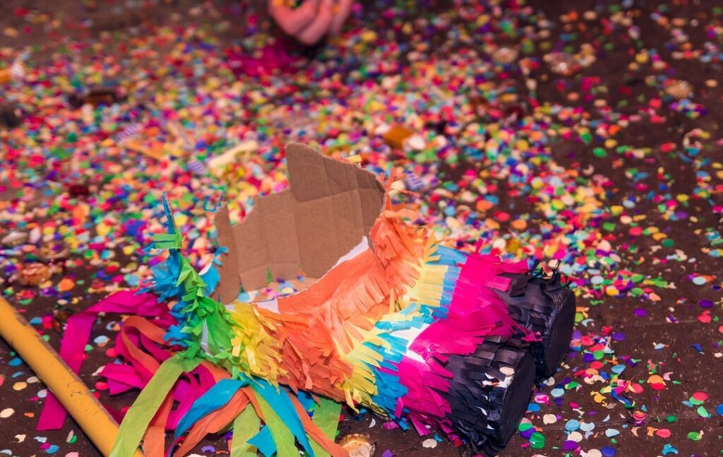 A Piñata at a Mexican Party