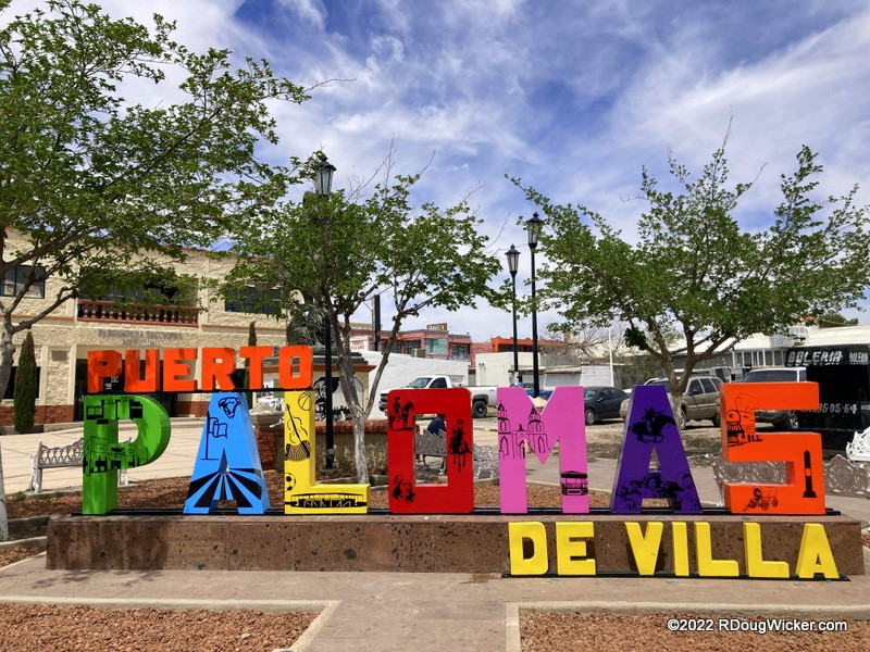 A view of Puerto Palomas de Villa, capturing the essence of the town's unique border charm and tranquil atmosphere