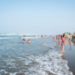 Tranquil waters meet sandy shores at Tecolutla Beach in Veracruz, Mexico, the closest beach escape from Mexico City, perfect for relaxation and rejuvenation.