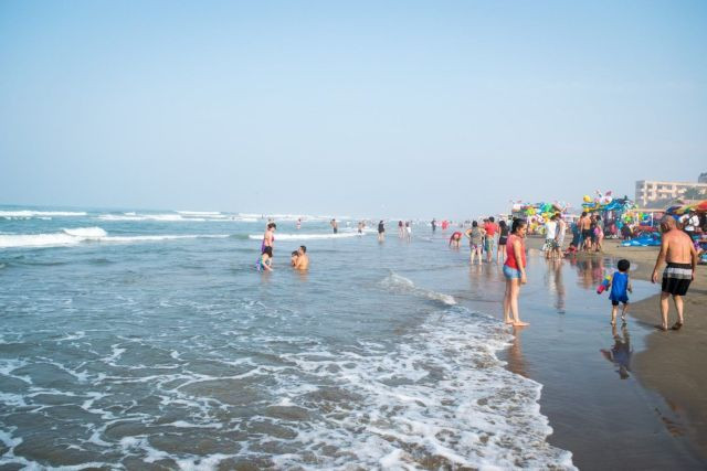 Tranquil waters meet sandy shores at Tecolutla Beach in Veracruz, Mexico, the closest beach escape from Mexico City, perfect for relaxation and rejuvenation.