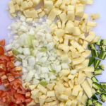 Papas a la Mexicana with fresh ingredients