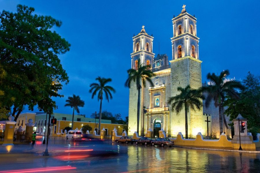 Valladolid Yucatan Mexico San Gervasio Church
