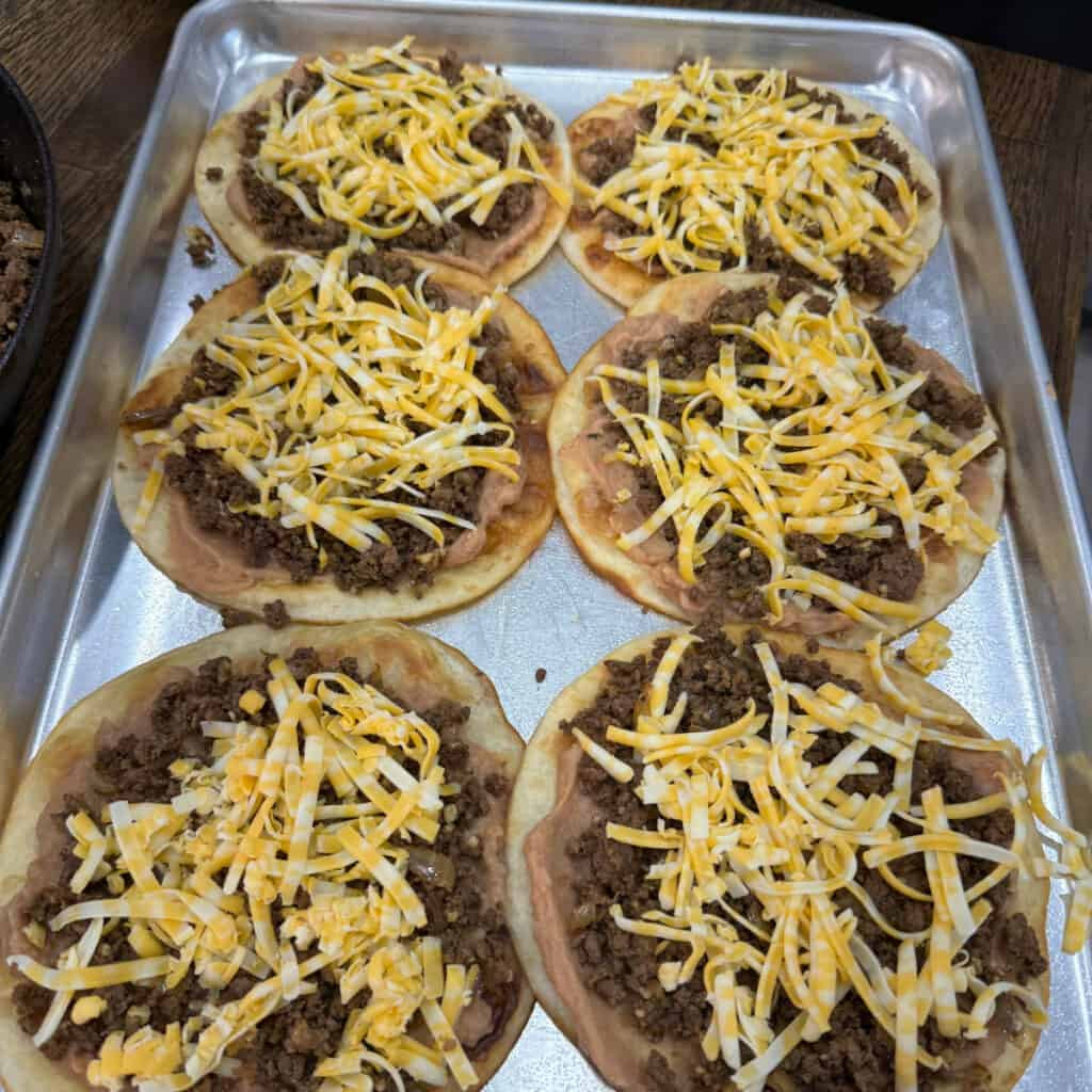 Homemade Mexican Pizzas with Toppings