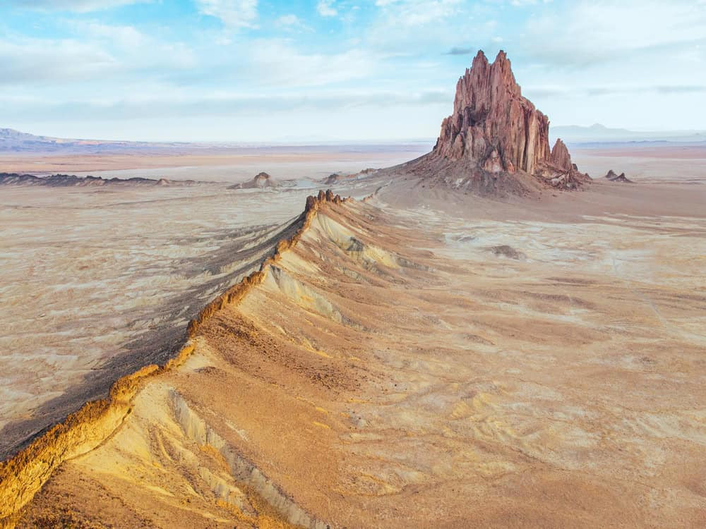 Shiprock - beauty spots in New Mexico