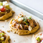 Sopes ingredients including masa harina, salt, and toppings.