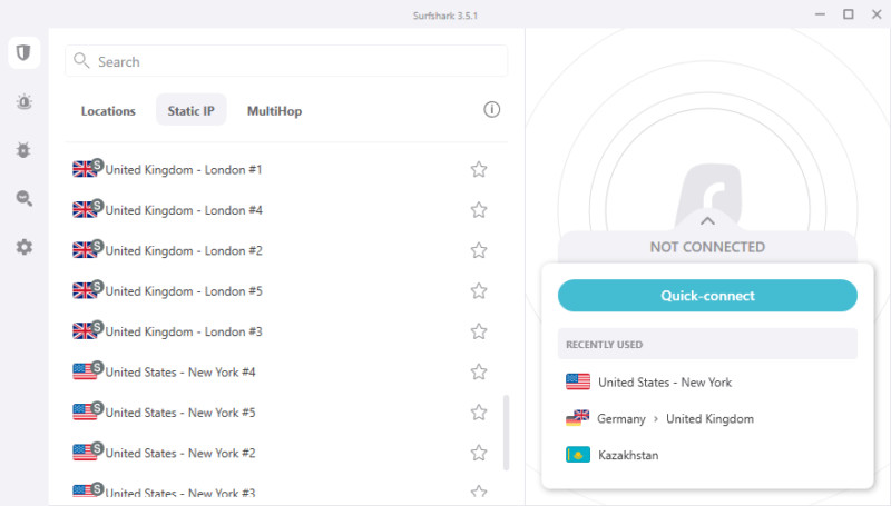 Surfshark VPN static IP address