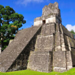 Mayan temple at Tikal in present-day Guatemala, showcasing the architectural prowess of the Maya civilization