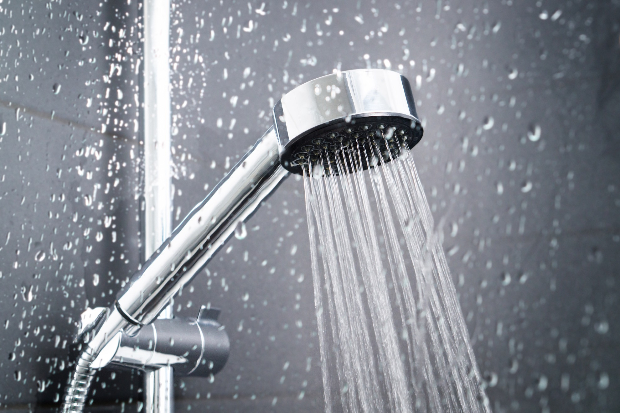 The head of a shower, symbolizing water sources to be cautious of.