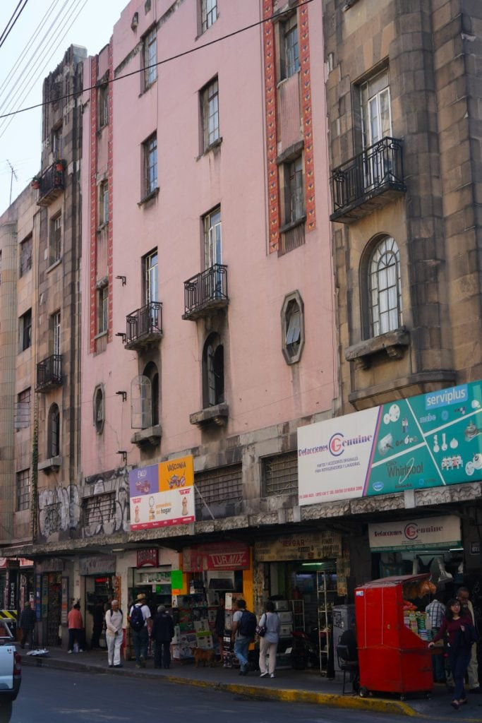 Art Deco Buildings on Calle Lopez in Centro Histórico