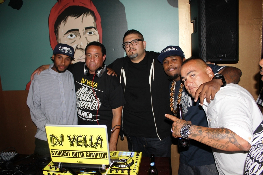 Tommy Ortega with DJ Yella and Lil Eazy-E