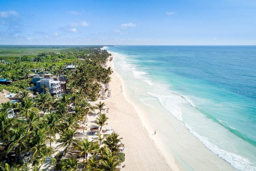 Tulum Coastline Mayan Ruins Beach
