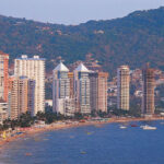 Panoramic view of the coastal resort of Acapulco, Mexico
