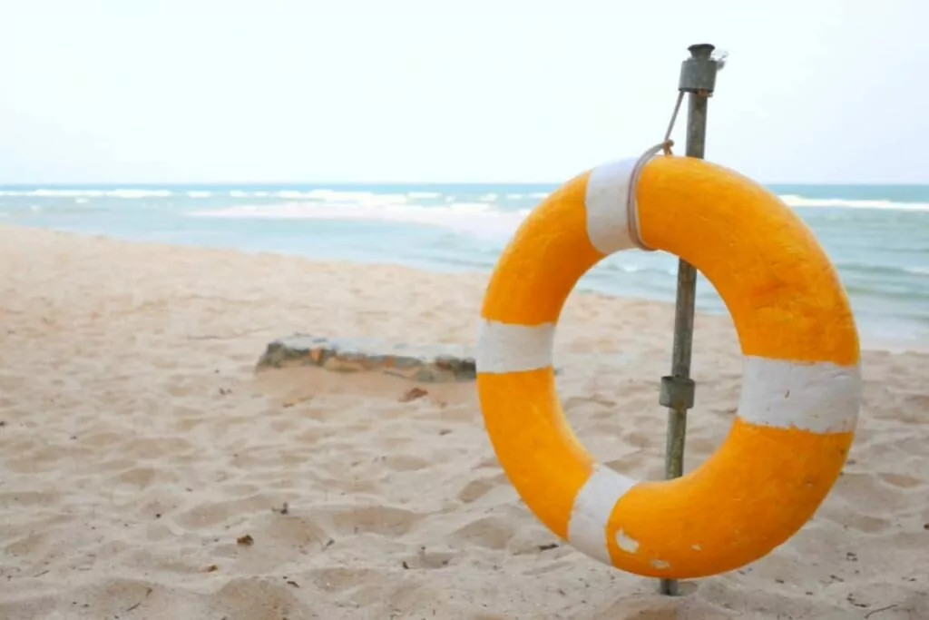 Water Safety Sign on Isla Mujeres Beach