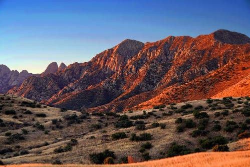 View of Las Cruces from A Mountain trail, New Mexico