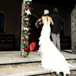 Groom giving wedding rings at a Mexican Wedding